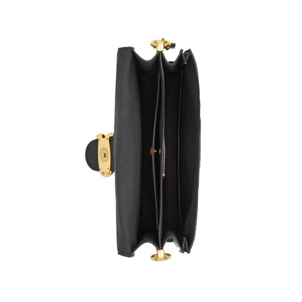 Coach Women's Chain Tabby Shoulder Bag With Quilting Brass/Black