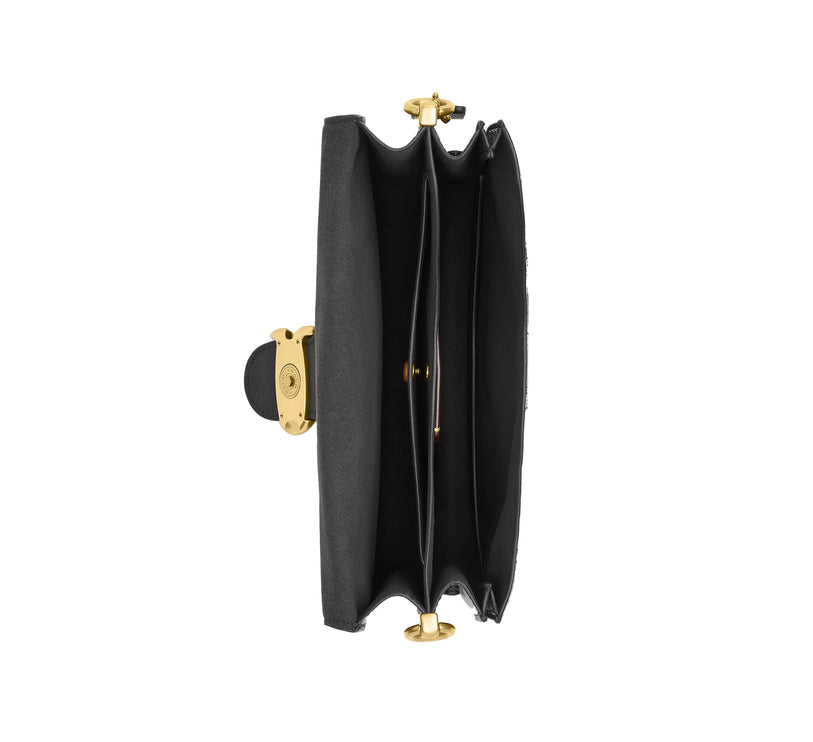 Coach Women's Chain Tabby Shoulder Bag With Quilting Brass/Black