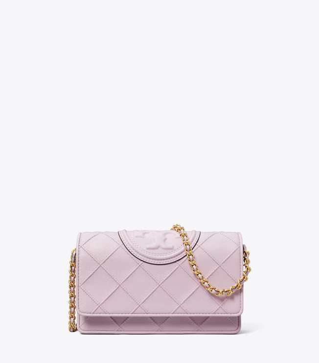 Tory Burch Women's Fleming Soft Crossbody Pale Purple