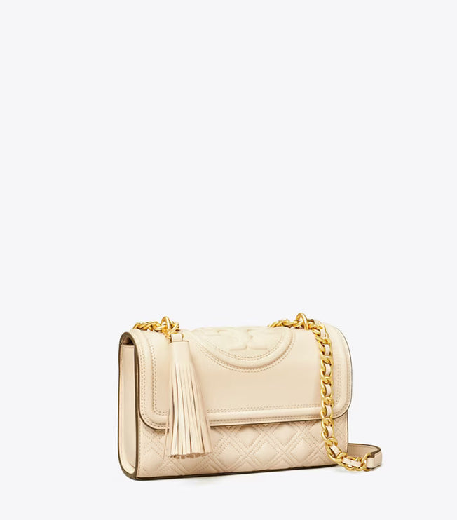 Tory Burch Women's Small Fleming Convertible Shoulder Bag New Cream