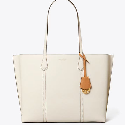Tory Burch Women's Perry Triple-Compartment Tote NEW IVORY