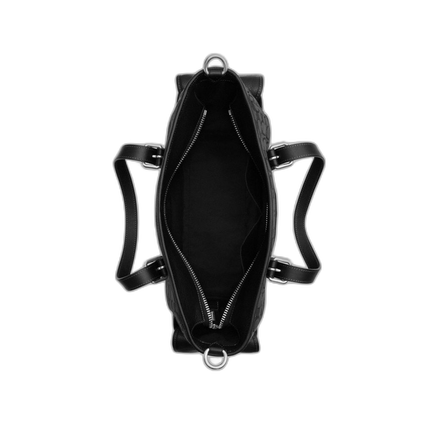 Coach Women's Sprint Tote In Signature Jacquard Silver/Charcoal/Black