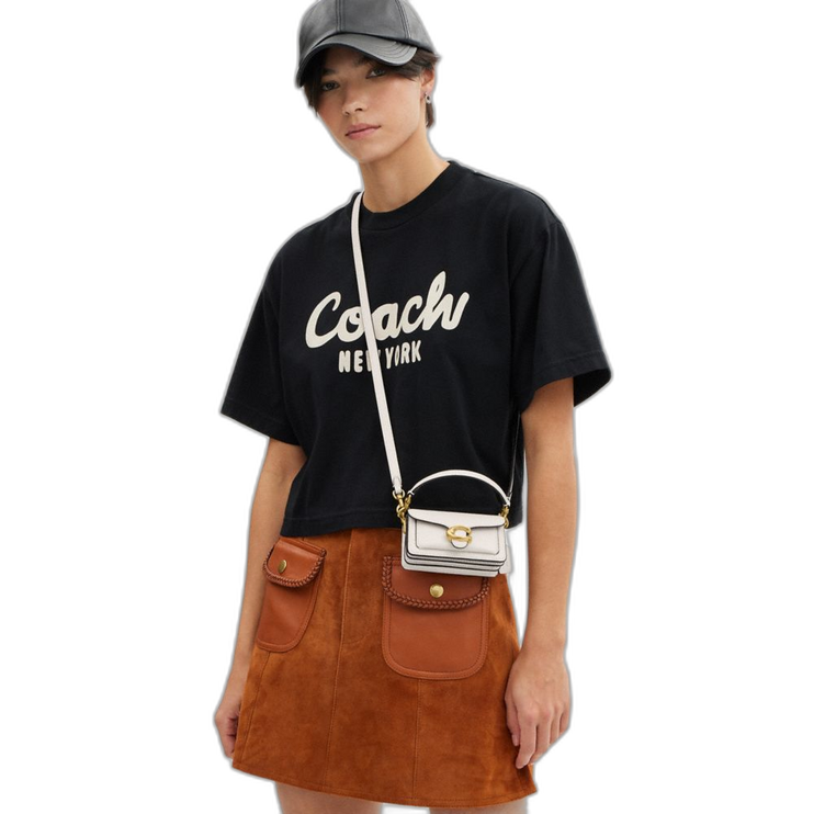 Coach Women's Tabby Bag 12 Brass/Chalk