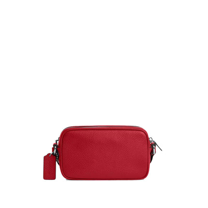 Coach Unisex Colton Crossbody Bag 19 Silver/Poppy