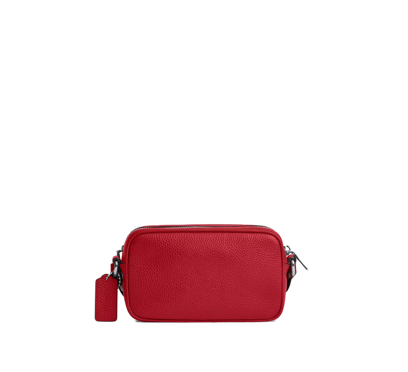 Coach Unisex Colton Crossbody Bag 19 Silver/Poppy