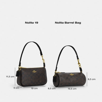 Coach Women's Nolita 19 In Signature Canvas Silver/Iris