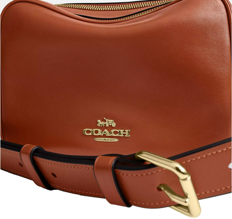 Coach Women's Carey Crossbody Bag Gold/Cinnamon