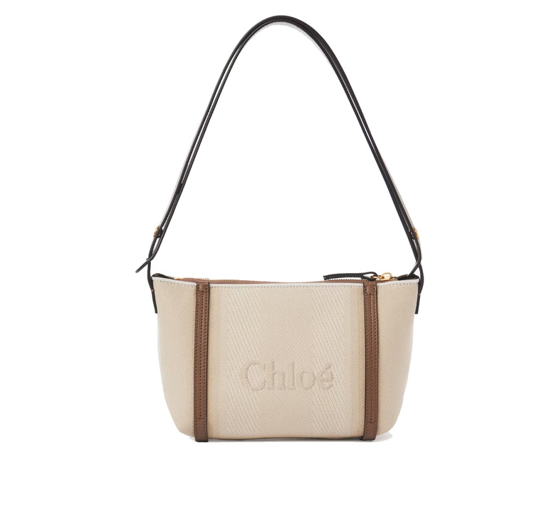 Chloé Women's Carry Shoulder Bag in Canvas Vegetal Beige