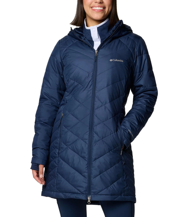 Columbia Women's Heavenly Long Hooded Jacket Collegiate Navy