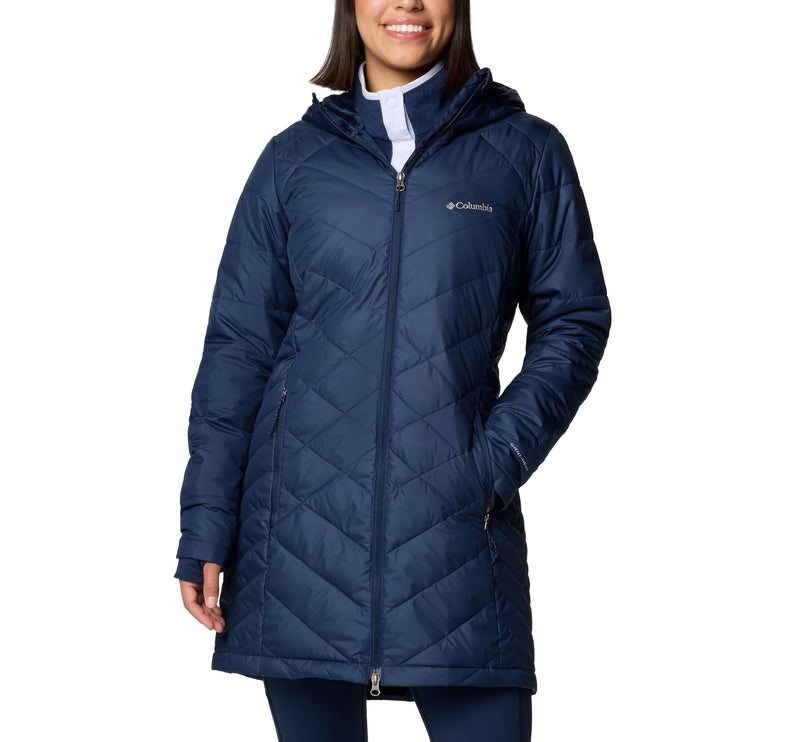 Columbia Women's Heavenly Long Hooded Jacket Collegiate Navy