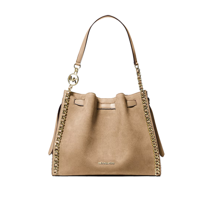 Michael Kors Women's Mina Large Chain Shoulder Bag Camel