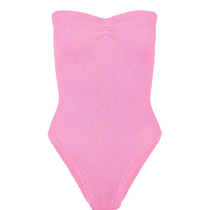 HUNZA G Women's Brooke Swim Bubblegum