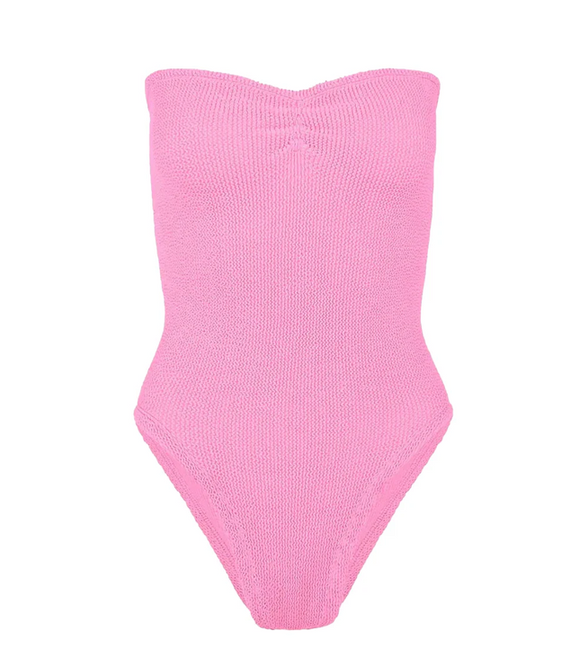 HUNZA G Women's Brooke Swim Bubblegum