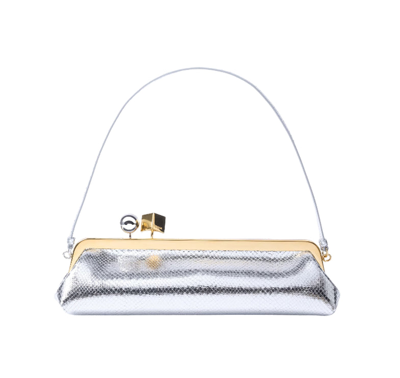 Jacquemus Women's The Salon Clutch Silver