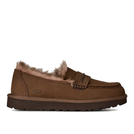 UGG Women's Ellis Nubuck Loafer Dark Chestnut