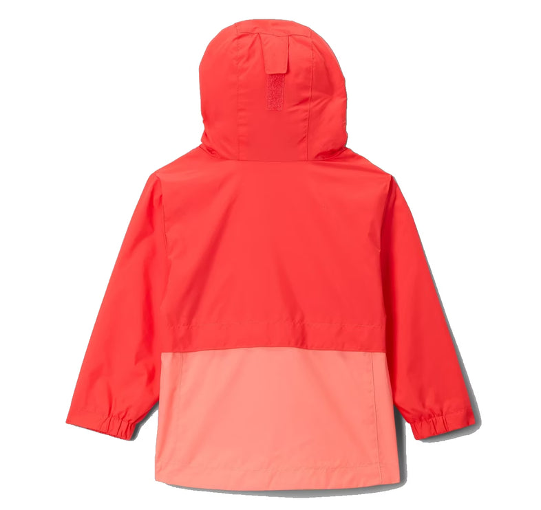 Columbia Girls' Toddler Rain-Zilla II Jacket Poppy Red/Hot Coral