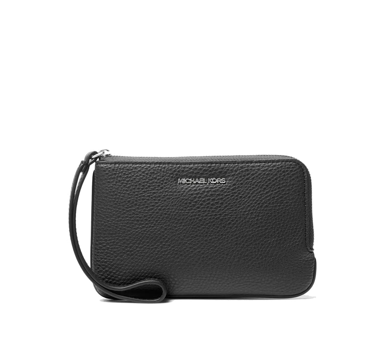 Michael Kors Women's Jet Set Travel Small Wristlet Silver/Black