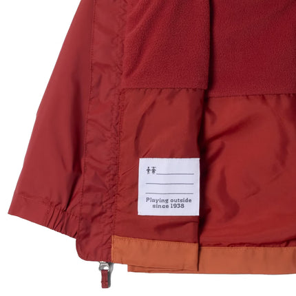 Columbia Boys' Toddler Rain-Zilla II Jacket Red Oxide/Teak Brown
