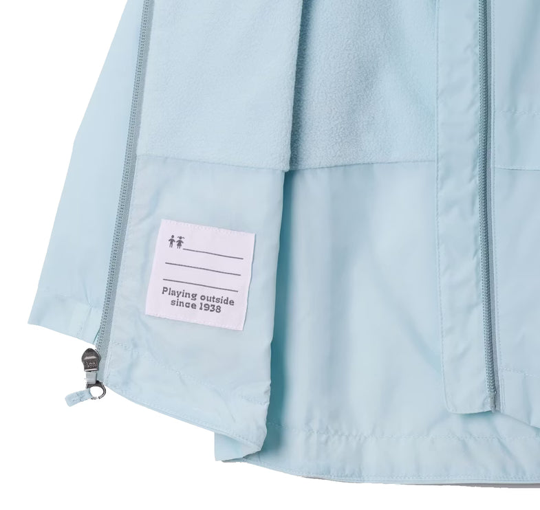 Columbia Girls' Toddler Rain-Zilla II Jacket Marine Light