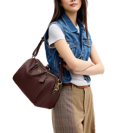 Coach Women's Rowan Large Satchel Bag Gold/Maple