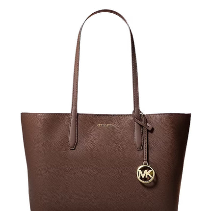 Michael Kors Women's Avalon Medium Pebbled Leather Tote Bag Nutmeg
