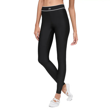 alo Women's Airlift High-Waist Alignment Legging Black/White