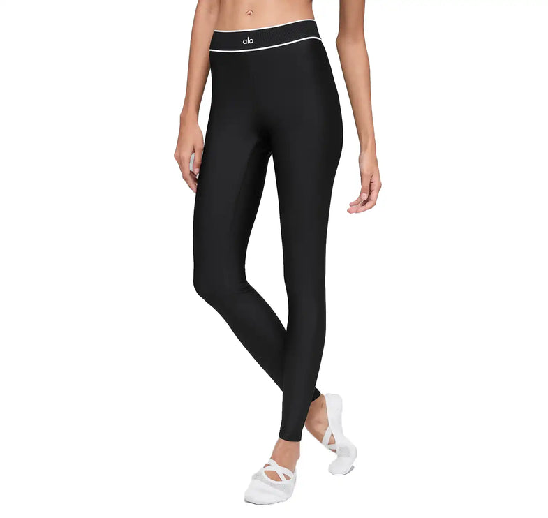 alo Women's Airlift High-Waist Alignment Legging Black/White