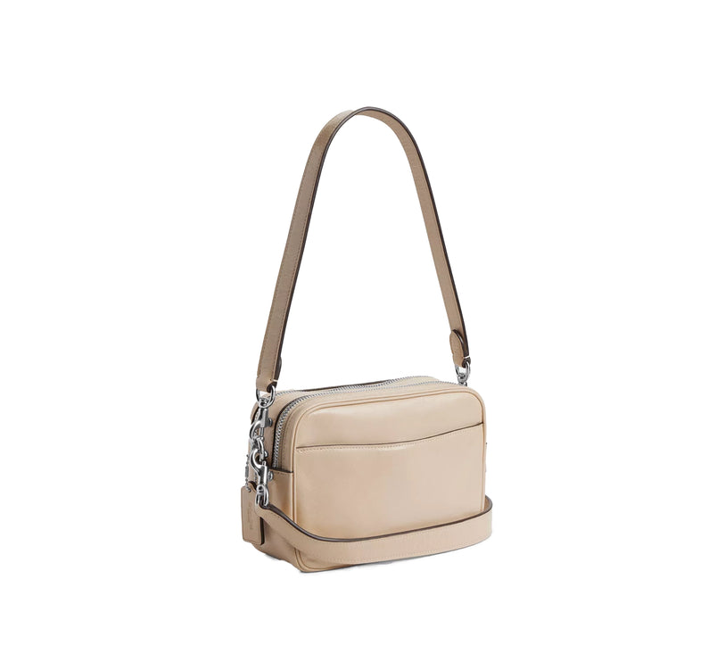 Coach Women's Mini Carey Crossbody Bag Silver/Ivory