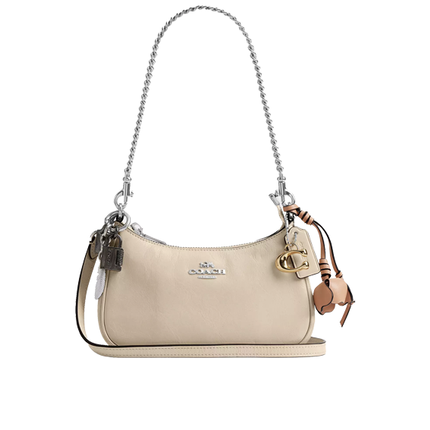 Coach Women's Teri Mini Crossbody Bag With Charms Silver/Ivory
