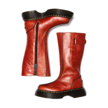 Dr. Martens Women's Buzz Hi Eclipse Leather Boots Orange