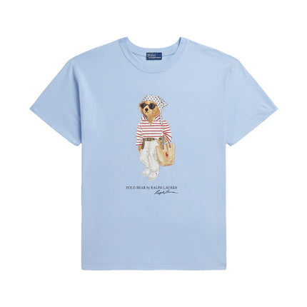 Polo Ralph Lauren Women's Polo Bear Cotton Jersey Tee Baby Blue