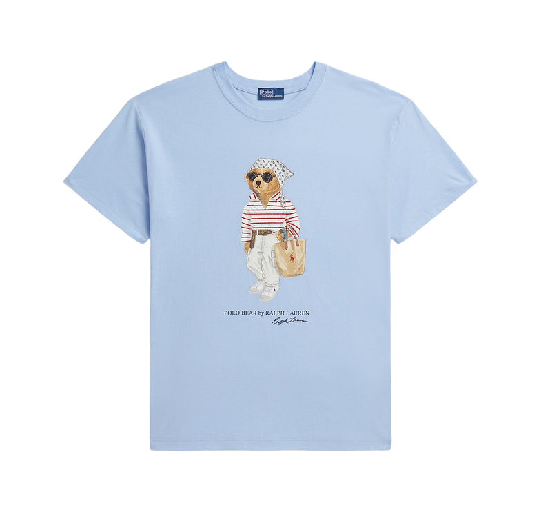 Polo Ralph Lauren Women's Polo Bear Cotton Jersey Tee Baby Blue