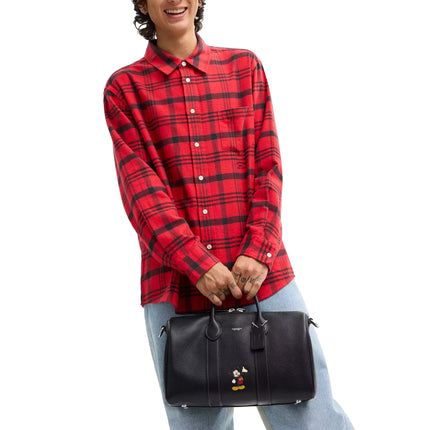 Coach Unisex Disney X Coach Compass Bag 35 With Mickey Mouse Black