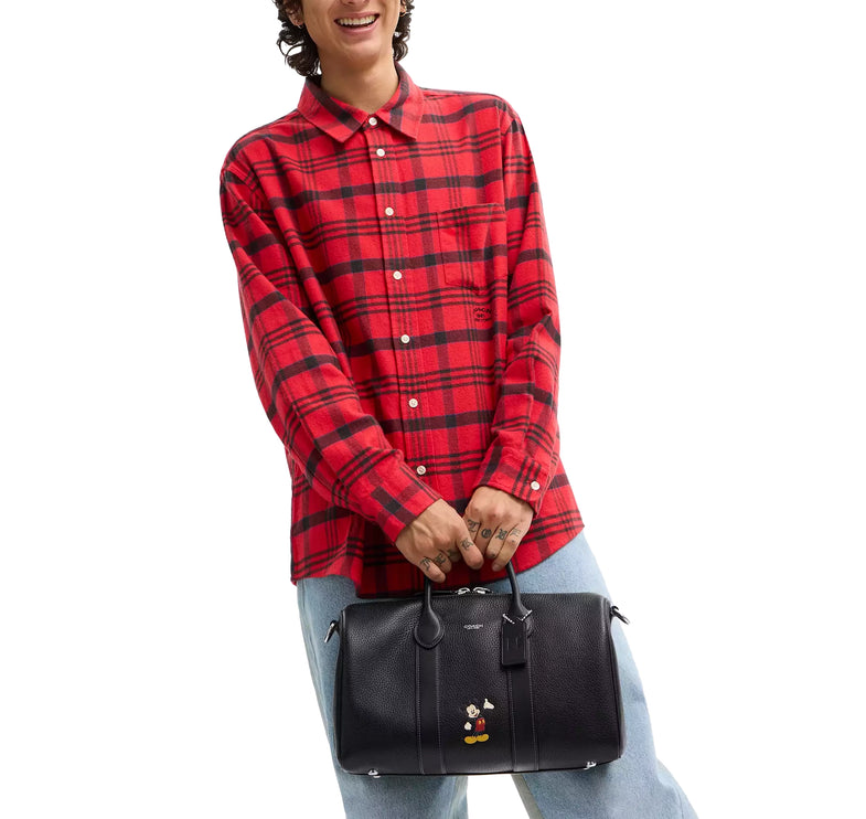 Coach Unisex Disney X Coach Compass Bag 35 With Mickey Mouse Black