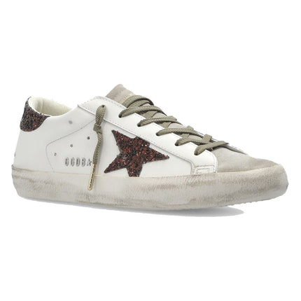Golden Goose Women's Super Star Glitter with Brown Star