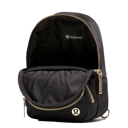 lululemon Unisex Everywhere Small Sling Bag Black/Gold
