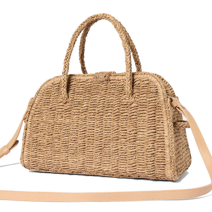 Jacquemus Women's The Small Raffia Turismo Beige
