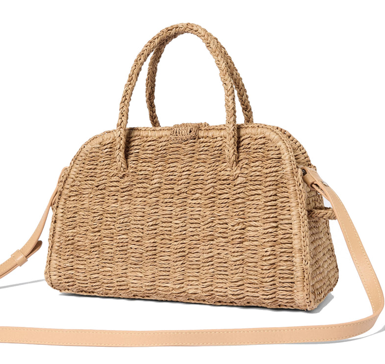 Jacquemus Women's The Small Raffia Turismo Beige