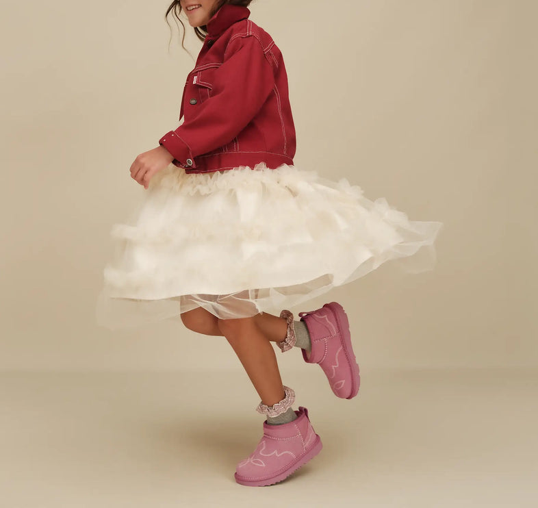 UGG Big Kids' Classic Ultra Mini Western Dusty Orchid