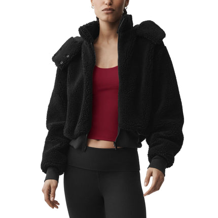 alo Women's Foxy Sherpa Jacket Black