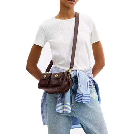 Coach Women's Crossbody Strap Brass/Maple