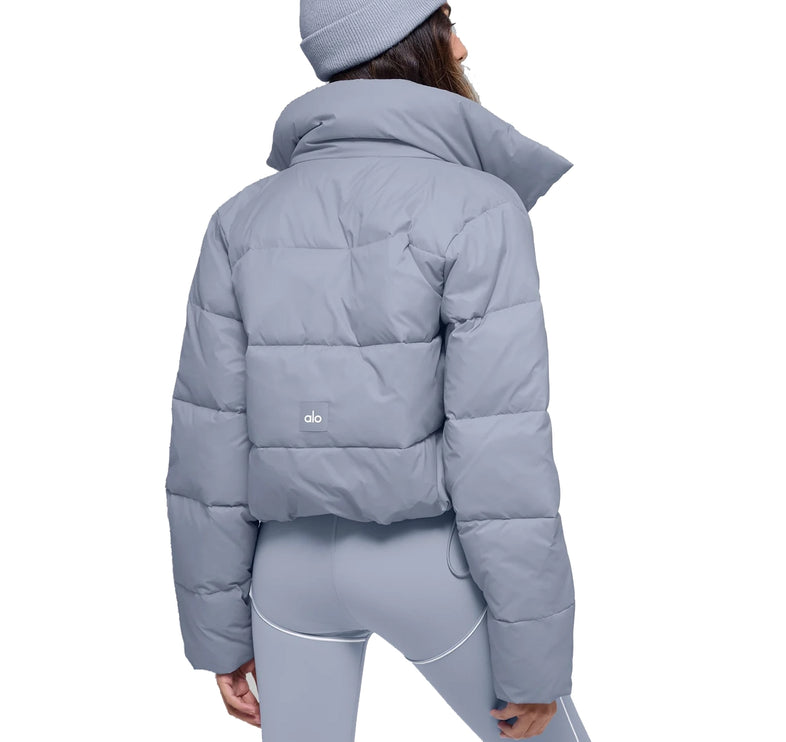 alo Women's Gold Rush Puffer Winter Frost