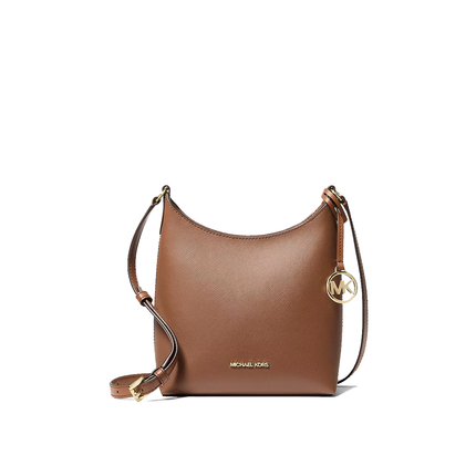 Michael Kors Women's Maya Small Crossbody Bag Luggage/Gold