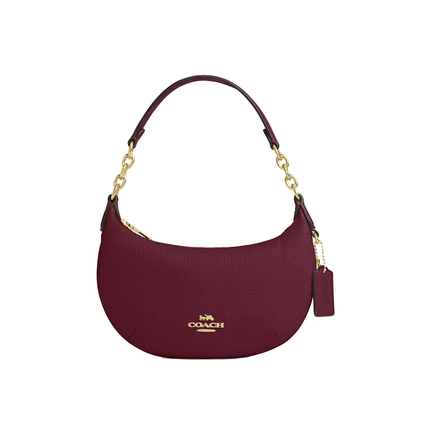 Coach Women's Mini Payton Bag Gold/Dark Cherry