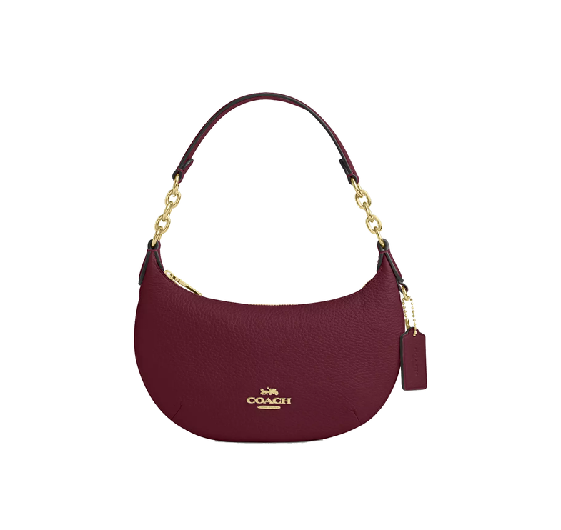 Coach Women's Mini Payton Bag Gold/Dark Cherry