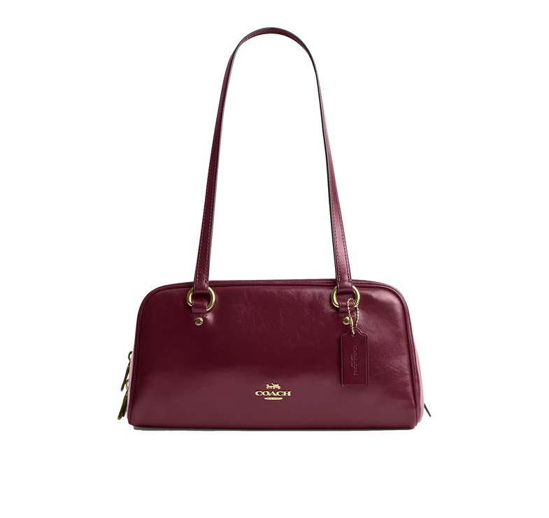 Coach Women's Sydney Shoulder Bag Gold/Dark Cherry