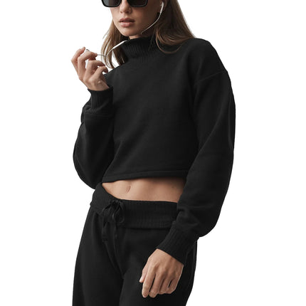 alo Women's Cropped Serenity Coverup Black