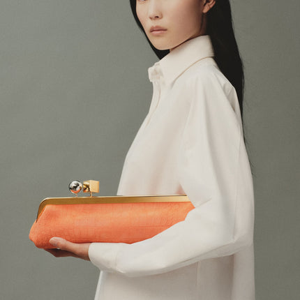 Jacquemus Women's The Salon Clutch Red Orange
