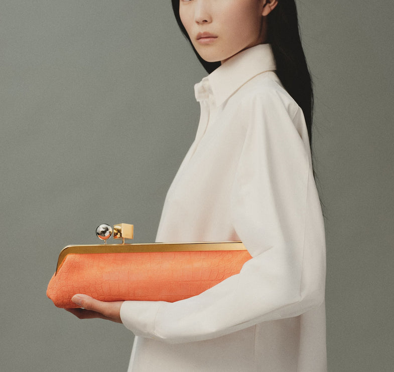 Jacquemus Women's The Salon Clutch Red Orange