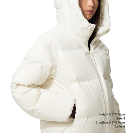 Uniqlo Women's Seamless Down Parka 01 Off White